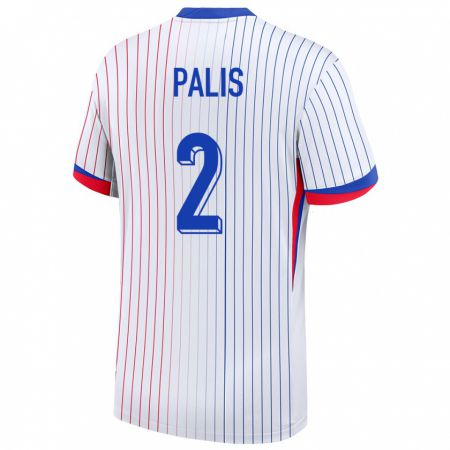 Kandiny Homme Maillot France Ella Palis #2 Blanc Tenues Extérieur 24-26 T-Shirt