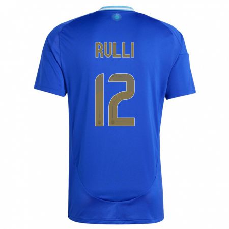 Kandiny Homme Maillot Argentine Geronimo Rulli #12 Bleu Tenues Extérieur 24-26 T-Shirt