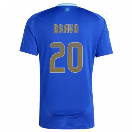 Kandiny Homme Maillot Argentine Ruth Bravo #20 Bleu Tenues Extérieur 24-26 T-Shirt