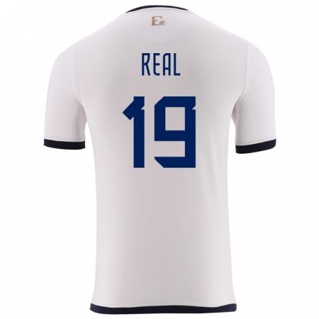 Kandiny Homme Maillot Équateur Kerlly Real #19 Blanc Tenues Extérieur 24-26 T-Shirt