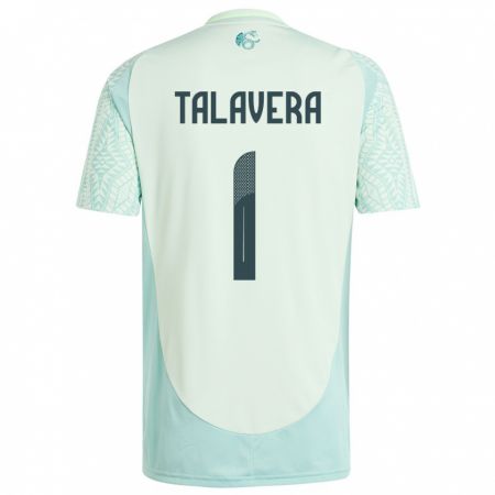 Kandiny Homme Maillot Mexique Alfredo Talavera #1 Lin Vert Tenues Extérieur 24-26 T-Shirt