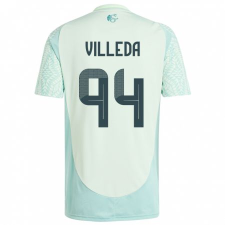 Kandiny Homme Maillot Mexique Melany Villeda #94 Lin Vert Tenues Extérieur 24-26 T-Shirt