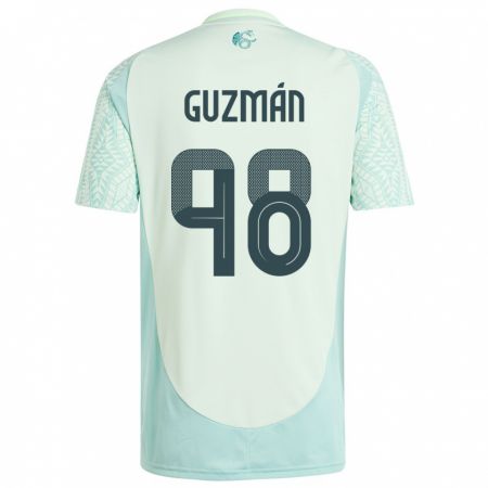 Kandiny Homme Maillot Mexique Kinberly Guzman #98 Lin Vert Tenues Extérieur 24-26 T-Shirt