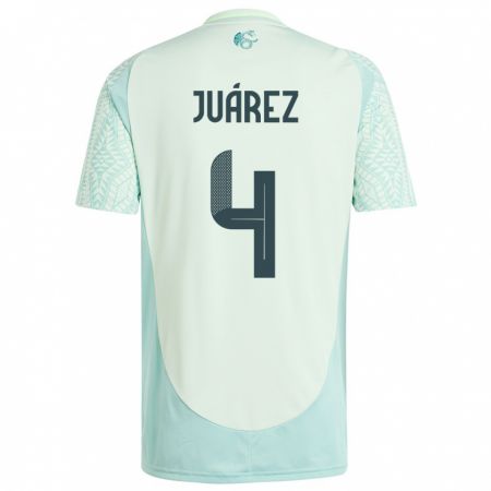 Kandiny Homme Maillot Mexique Ramon Juarez #4 Lin Vert Tenues Extérieur 24-26 T-Shirt