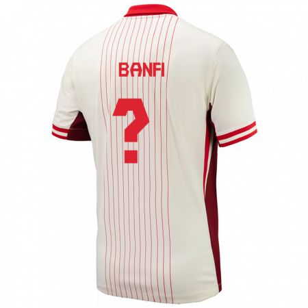 Kandiny Homme Maillot Canada Samuel Banfi #0 Blanc Tenues Extérieur 24-26 T-Shirt