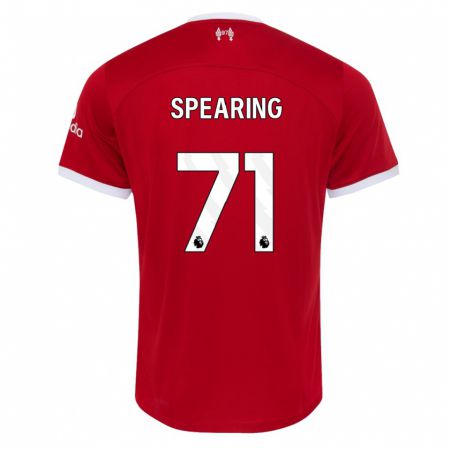 Kandiny Enfant Maillot Jay Spearing #71 Rouge Tenues Domicile 2023/24 T-Shirt