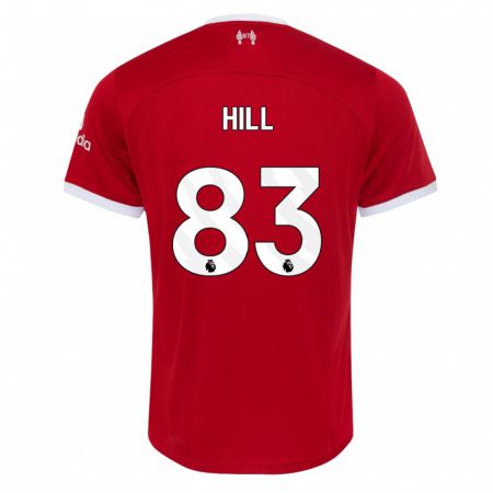 Kandiny Enfant Maillot Tom Hill #83 Rouge Tenues Domicile 2023/24 T-Shirt