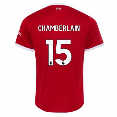 Kandiny Enfant Maillot Alex Oxlade Chamberlain #15 Rouge Tenues Domicile 2023/24 T-Shirt