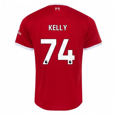 Kandiny Enfant Maillot Oscar Kelly #74 Rouge Tenues Domicile 2023/24 T-Shirt