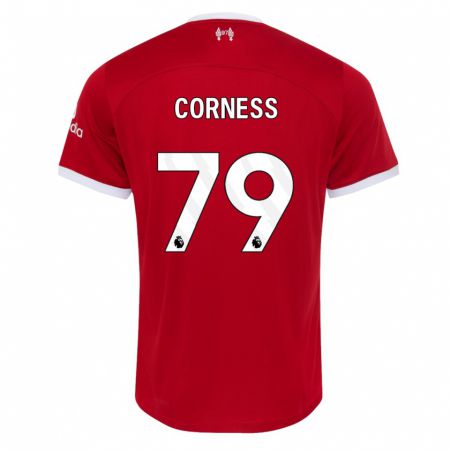 Kandiny Enfant Maillot Dominic Corness #79 Rouge Tenues Domicile 2023/24 T-Shirt
