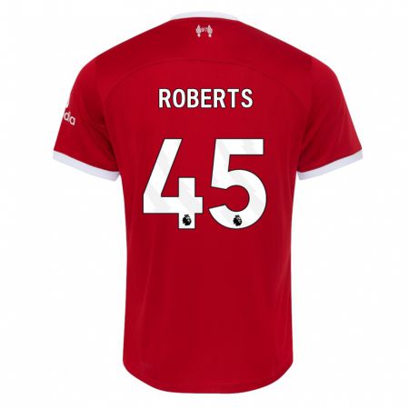 Kandiny Enfant Maillot Iwan Roberts #45 Rouge Tenues Domicile 2023/24 T-Shirt