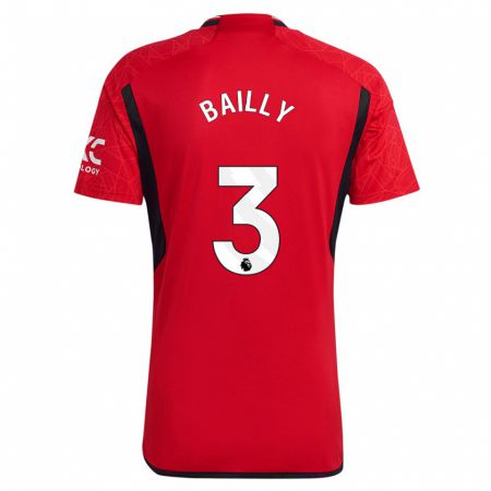 Kandiny Enfant Maillot Eric Bailly #3 Rouge Tenues Domicile 2023/24 T-Shirt