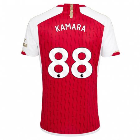 Kandiny Enfant Maillot Osman Kamara #88 Rouge Tenues Domicile 2023/24 T-Shirt