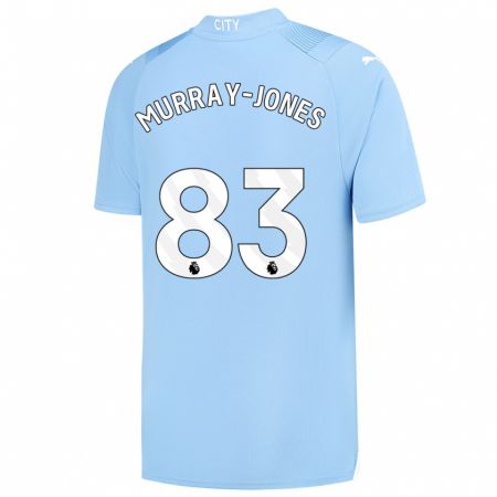 Kandiny Enfant Maillot George Murray-Jones #83 Bleu Clair Tenues Domicile 2023/24 T-Shirt