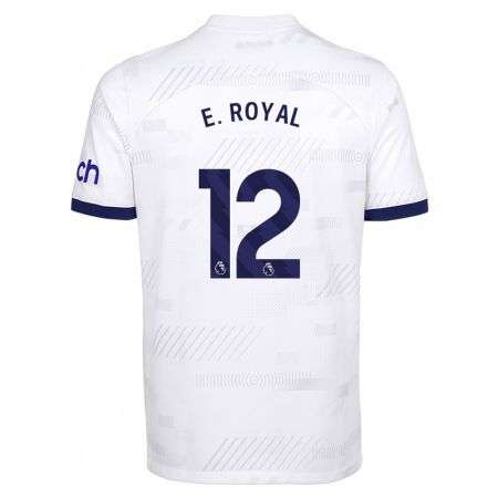 Kandiny Enfant Maillot Emerson Royal #12 Blanc Tenues Domicile 2023/24 T-Shirt