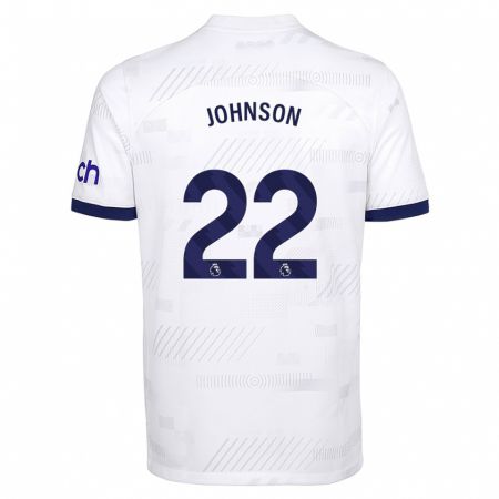 Kandiny Enfant Maillot Brennan Johnson #22 Blanc Tenues Domicile 2023/24 T-Shirt