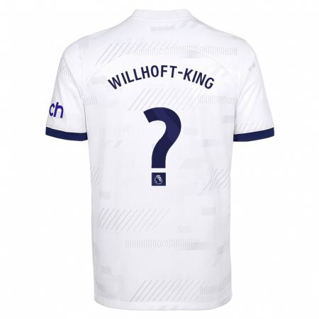Kandiny Enfant Maillot Han Willhoft-King #0 Blanc Tenues Domicile 2023/24 T-Shirt