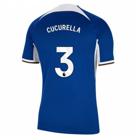 Kandiny Enfant Maillot Marc Cucurella #3 Bleu Tenues Domicile 2023/24 T-Shirt