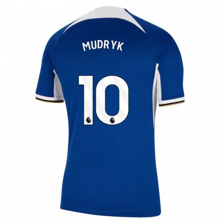 Kandiny Enfant Maillot Mykhaylo Mudryk #10 Bleu Tenues Domicile 2023/24 T-Shirt