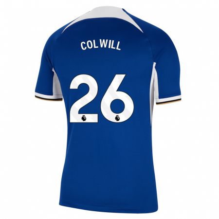 Kandiny Enfant Maillot Levi Colwill #26 Bleu Tenues Domicile 2023/24 T-Shirt