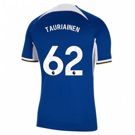 Kandiny Enfant Maillot Jimi Tauriainen #62 Bleu Tenues Domicile 2023/24 T-Shirt