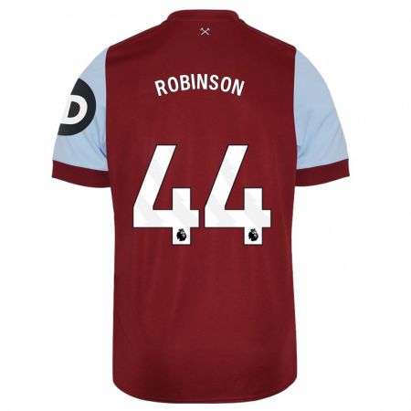 Kandiny Enfant Maillot Junior Robinson #44 Bordeaux Tenues Domicile 2023/24 T-Shirt