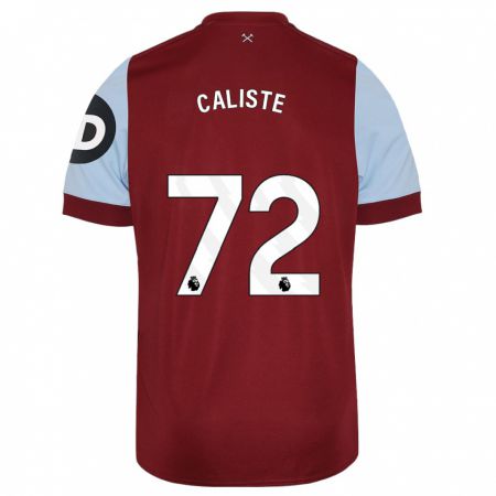 Kandiny Enfant Maillot Gabriel Caliste #72 Bordeaux Tenues Domicile 2023/24 T-Shirt