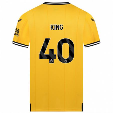 Kandiny Enfant Maillot Tom King #40 Jaune Tenues Domicile 2023/24 T-Shirt