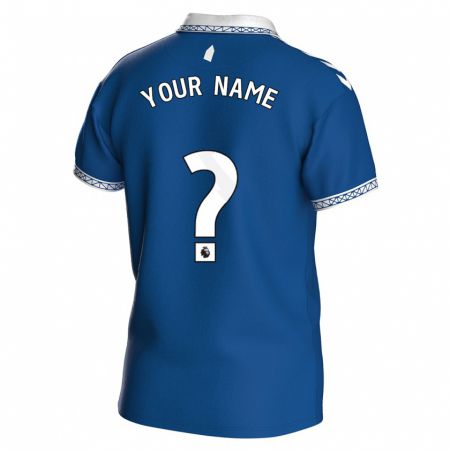 Kandiny Enfant Maillot Votre Nom #0 Bleu Royal Tenues Domicile 2023/24 T-Shirt