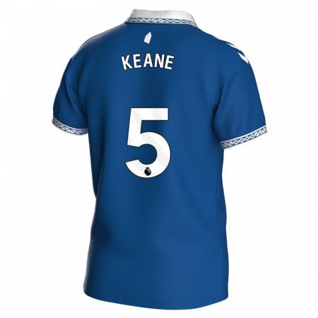 Kandiny Enfant Maillot Michael Keane #5 Bleu Royal Tenues Domicile 2023/24 T-Shirt