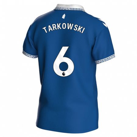 Kandiny Enfant Maillot James Tarkowski #6 Bleu Royal Tenues Domicile 2023/24 T-Shirt