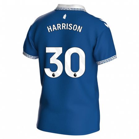 Kandiny Enfant Maillot Jack Harrison #30 Bleu Royal Tenues Domicile 2023/24 T-Shirt