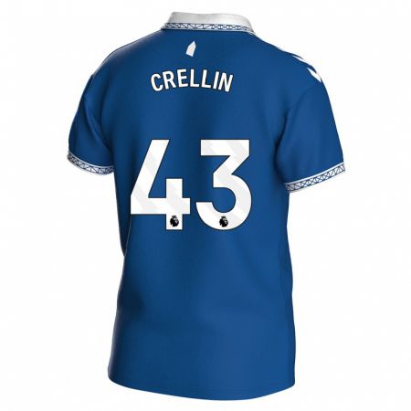 Kandiny Enfant Maillot Billy Crellin #43 Bleu Royal Tenues Domicile 2023/24 T-Shirt