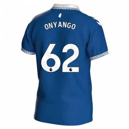 Kandiny Enfant Maillot Tyler Onyango #62 Bleu Royal Tenues Domicile 2023/24 T-Shirt