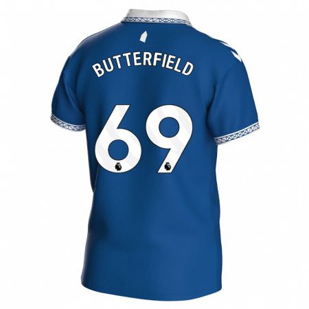 Kandiny Enfant Maillot Luke Butterfield #69 Bleu Royal Tenues Domicile 2023/24 T-Shirt