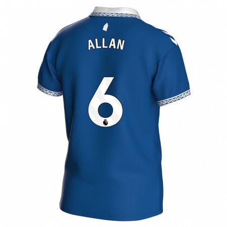 Kandiny Enfant Maillot Allan #6 Bleu Royal Tenues Domicile 2023/24 T-Shirt