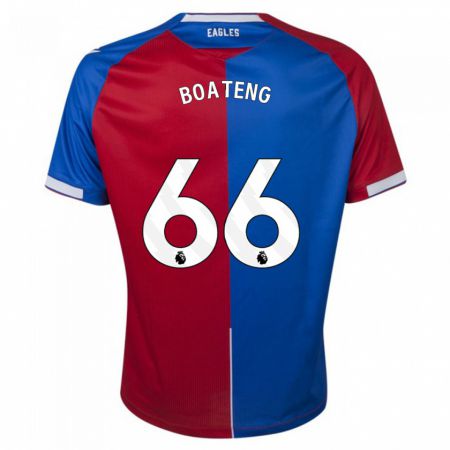 Kandiny Enfant Maillot David Boateng #66 Rouge Bleu Tenues Domicile 2023/24 T-Shirt