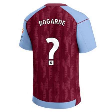 Kandiny Enfant Maillot Lamare Bogarde #0 Bleu Bordeaux Tenues Domicile 2023/24 T-Shirt
