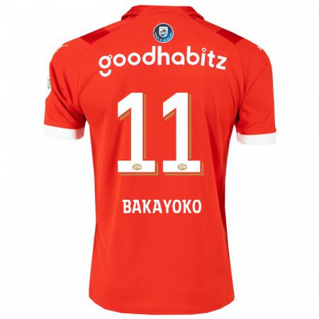 Kandiny Enfant Maillot Johan Bakayoko #11 Rouge Tenues Domicile 2023/24 T-Shirt