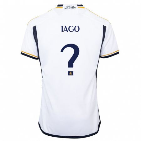 Kandiny Enfant Maillot Paulo Iago #0 Blanc Tenues Domicile 2023/24 T-Shirt