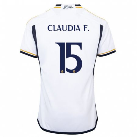 Kandiny Enfant Maillot Claudia Florentino #15 Blanc Tenues Domicile 2023/24 T-Shirt