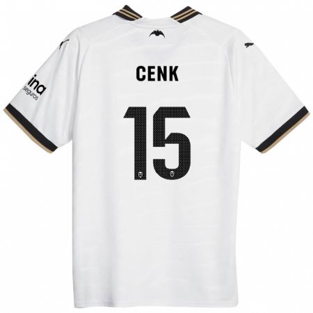 Kandiny Enfant Maillot Cenk Özkacar #15 Blanc Tenues Domicile 2023/24 T-Shirt