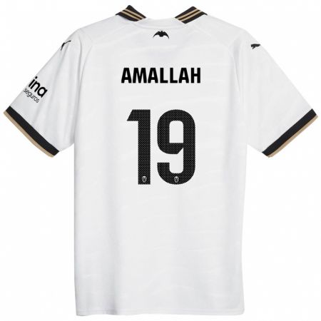 Kandiny Enfant Maillot Selim Amallah #19 Blanc Tenues Domicile 2023/24 T-Shirt