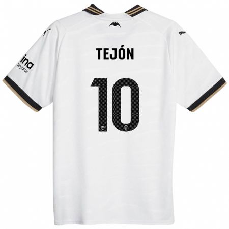 Kandiny Enfant Maillot Martín Tejón #10 Blanc Tenues Domicile 2023/24 T-Shirt