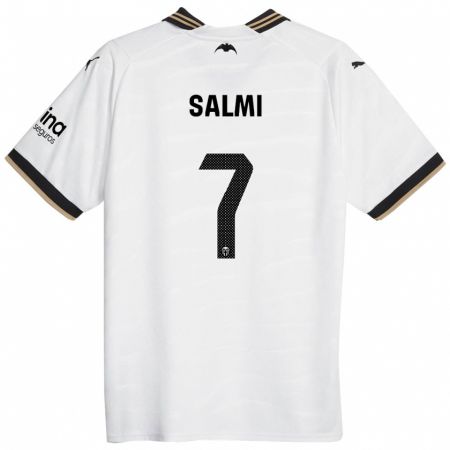 Kandiny Enfant Maillot Iina Salmi #7 Blanc Tenues Domicile 2023/24 T-Shirt