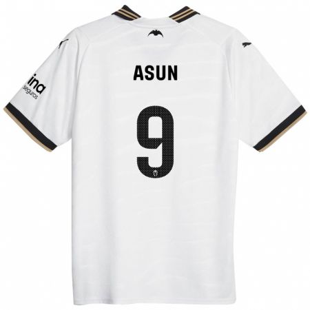 Kandiny Enfant Maillot Asun #9 Blanc Tenues Domicile 2023/24 T-Shirt
