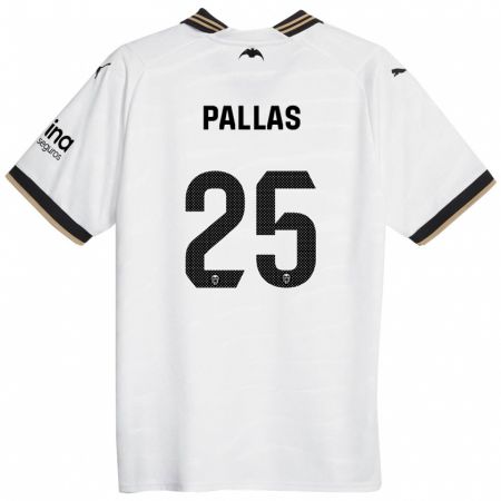 Kandiny Enfant Maillot Nerea Pallas #25 Blanc Tenues Domicile 2023/24 T-Shirt