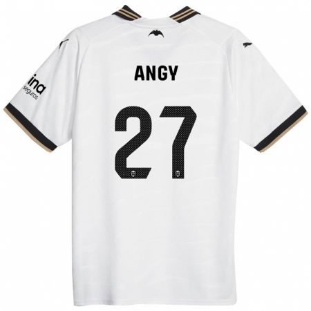 Kandiny Enfant Maillot Angy #27 Blanc Tenues Domicile 2023/24 T-Shirt