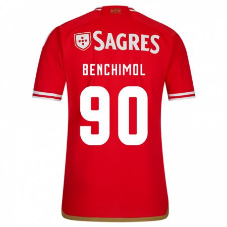 Kandiny Enfant Maillot Benchimol #90 Rouge Tenues Domicile 2023/24 T-Shirt