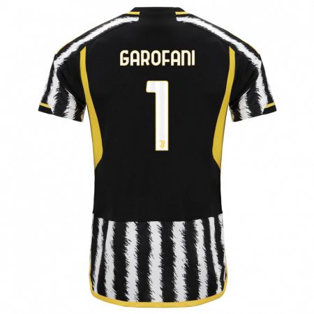 Kandiny Enfant Maillot Giovanni Garofani #1 Noir Blanc Tenues Domicile 2023/24 T-Shirt